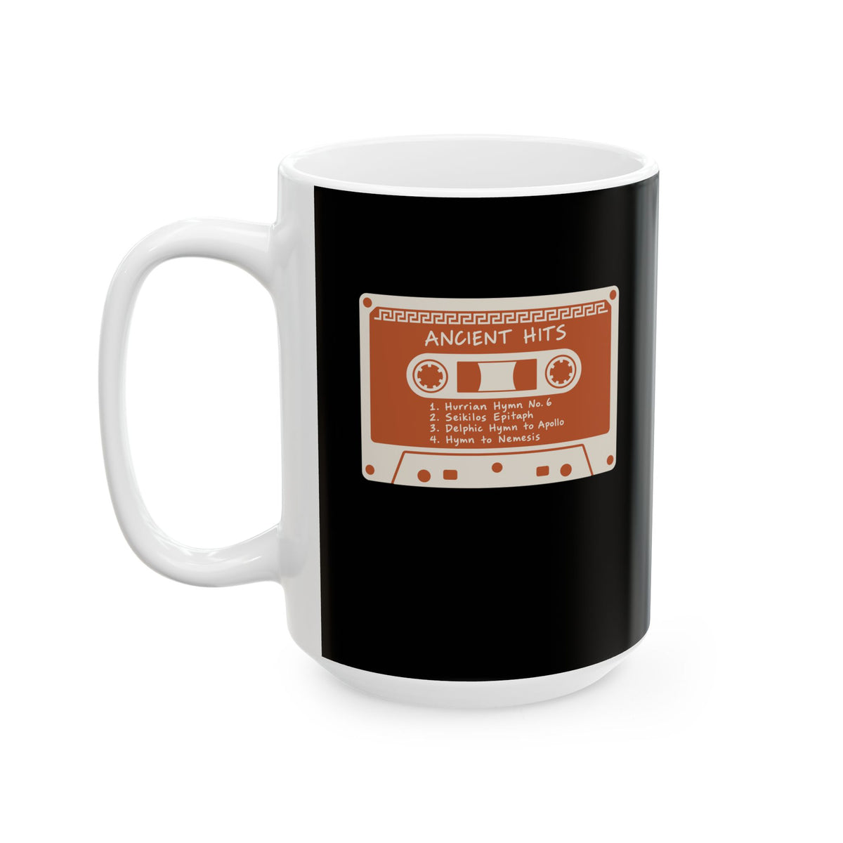 Ancient Hits Cassette Ceramic Mug, (11oz, 15oz)