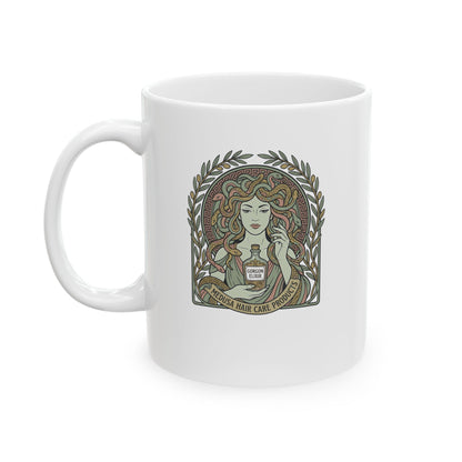 Medusa Hair Care Products Art Nouveau  Ceramic Mug, (11oz, 15oz)