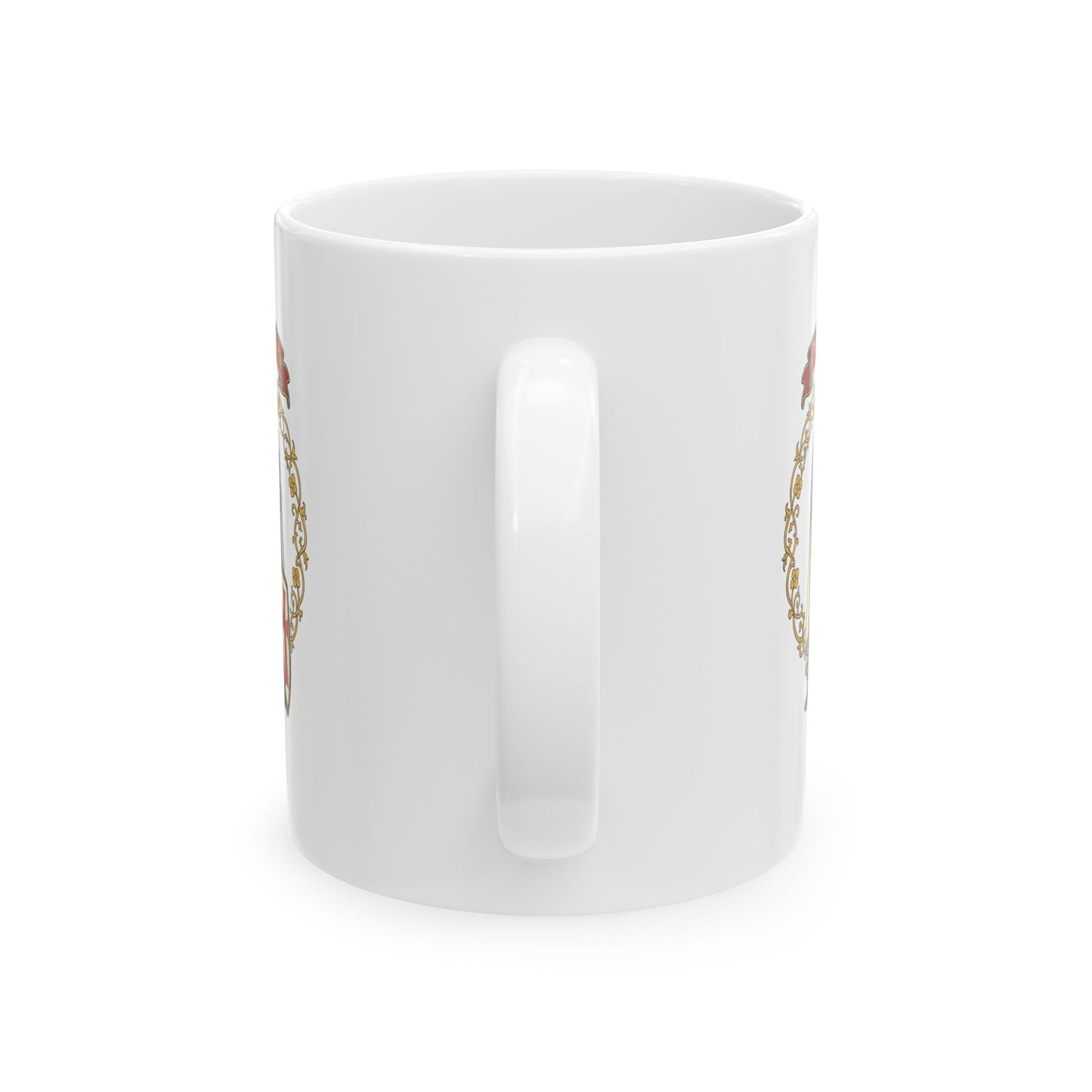 Knight Templar Filigree Ceramic Mug, (11oz, 15oz)
