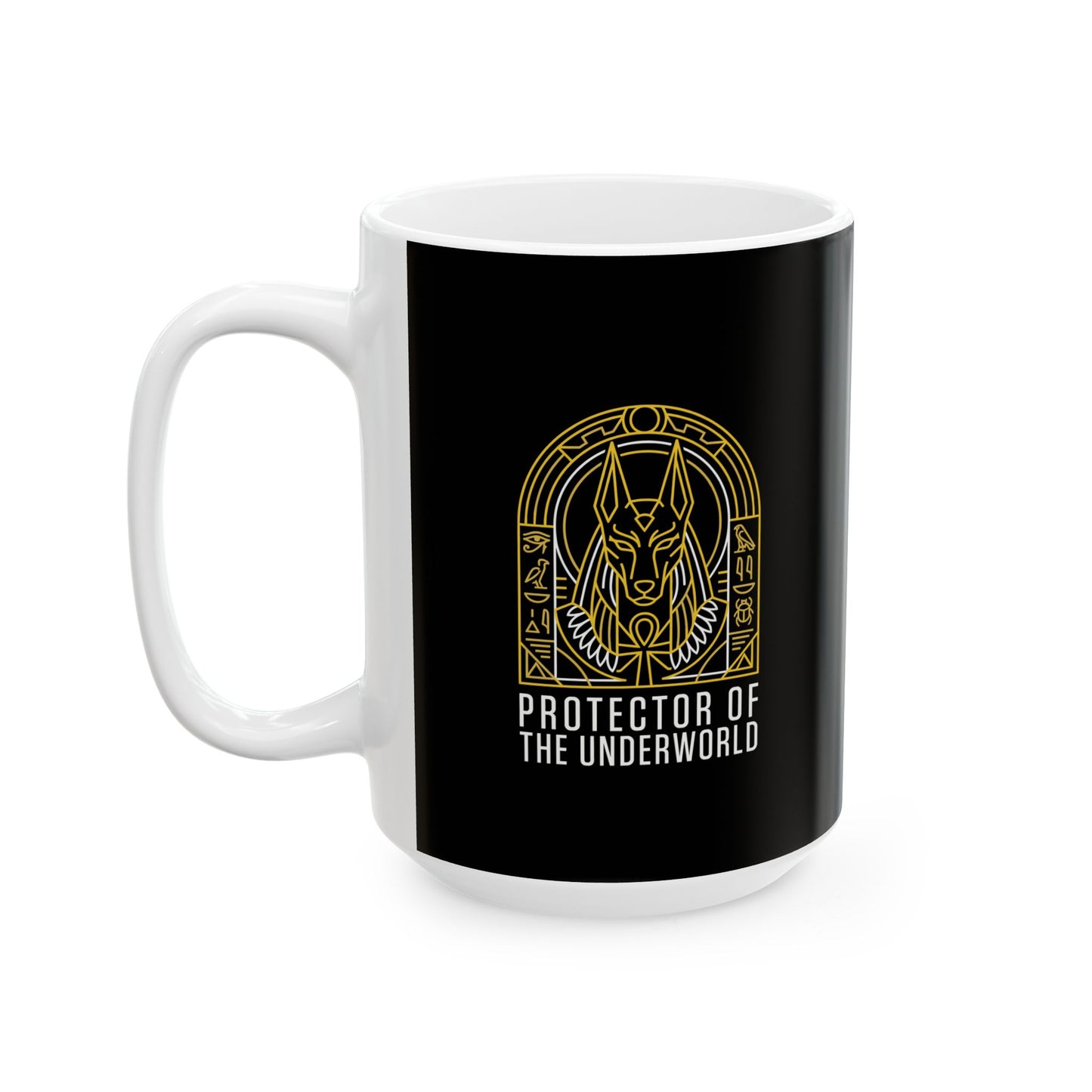 Anubis God of the Underworld Ceramic Mug, (11oz, 15oz)