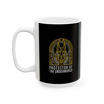 Anubis God of the Underworld Ceramic Mug, (11oz, 15oz)