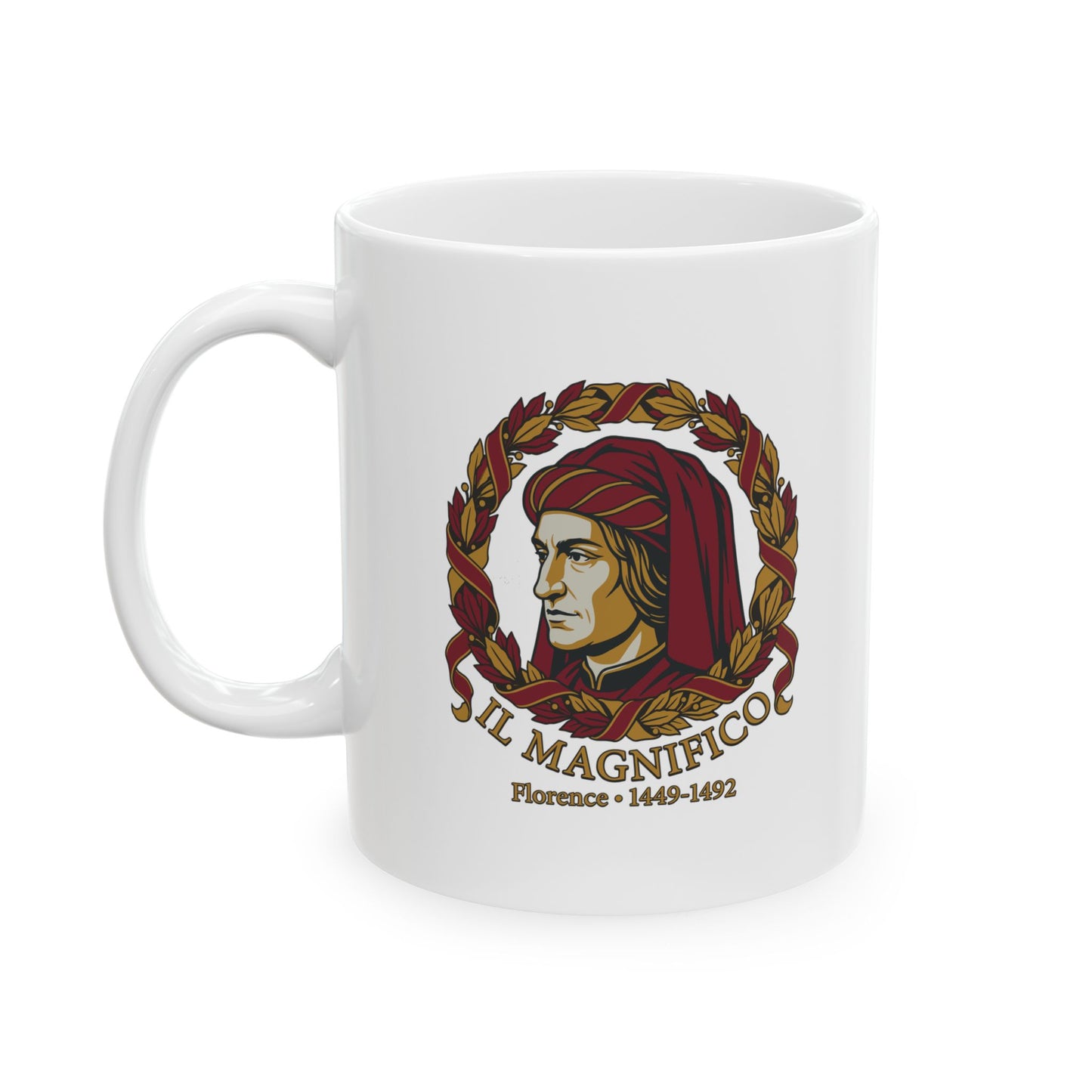 Lorenzo De Medici Il Magnifico Ceramic Mug, (11oz, 15oz)