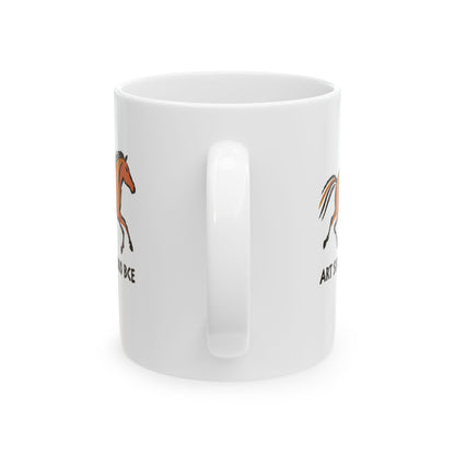 Lascaux Horse Art Since 15000 BCE Ceramic Mug, (11oz, 15oz)