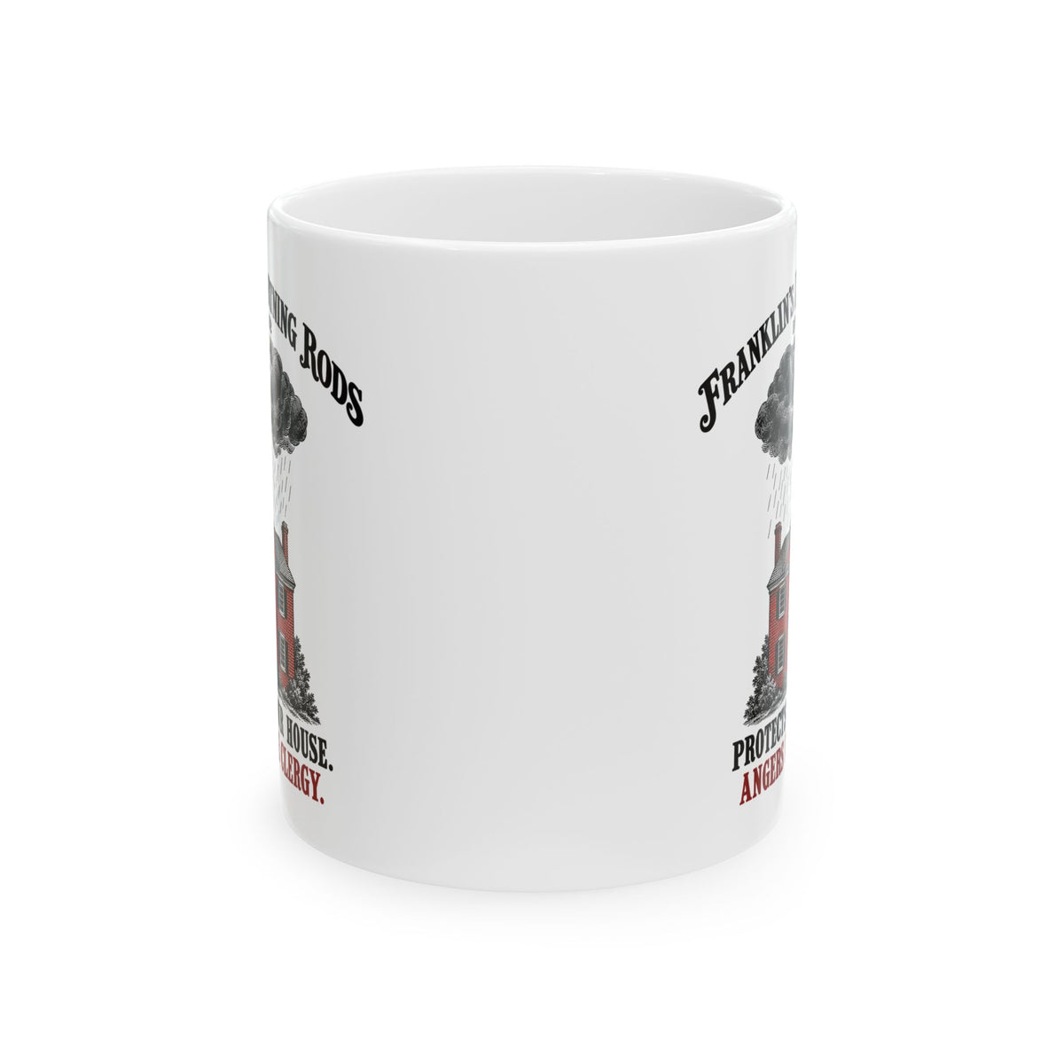 Franklin's Lightning Rods Ceramic Mug, (11oz, 15oz)