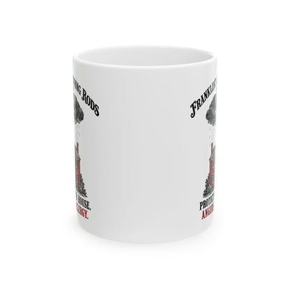 Franklin's Lightning Rods Ceramic Mug, (11oz, 15oz)