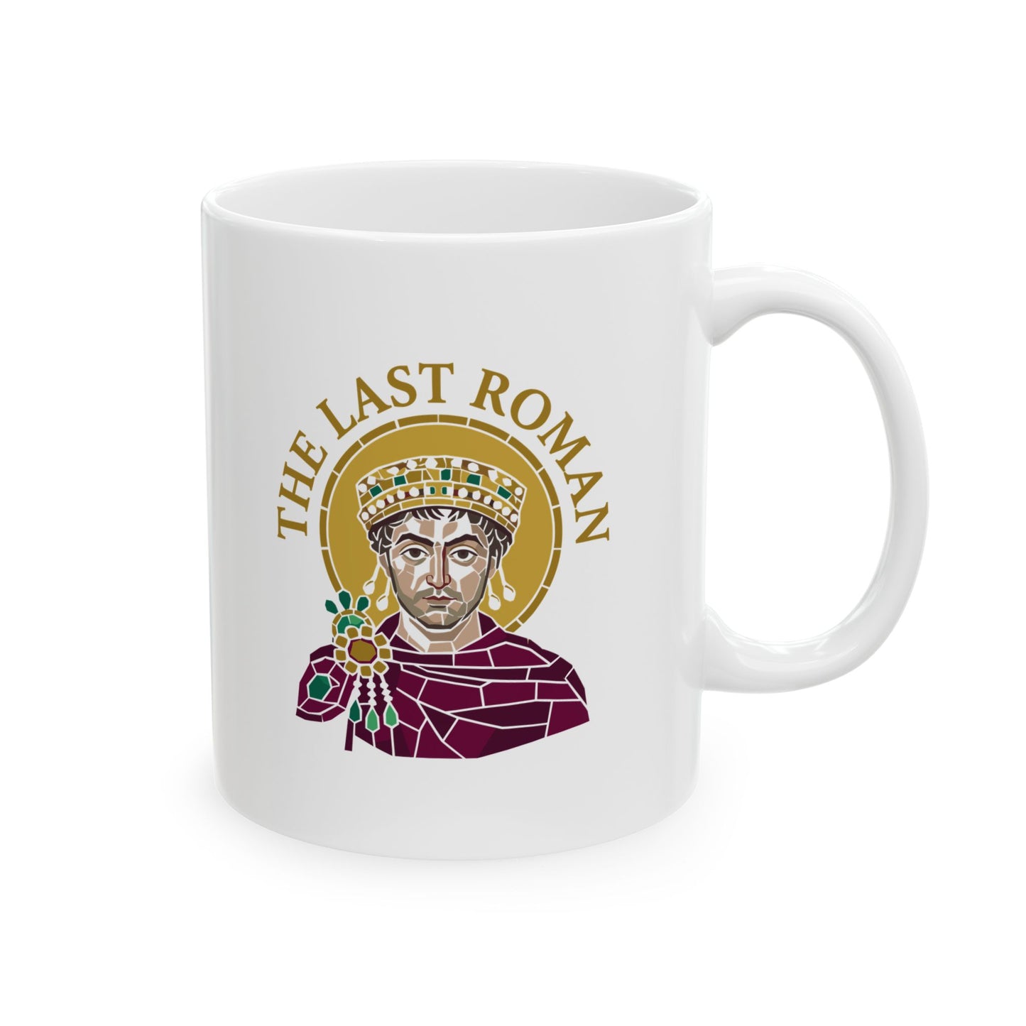 Justinian Last Roman Emperor Ceramic Mug, (11oz, 15oz)