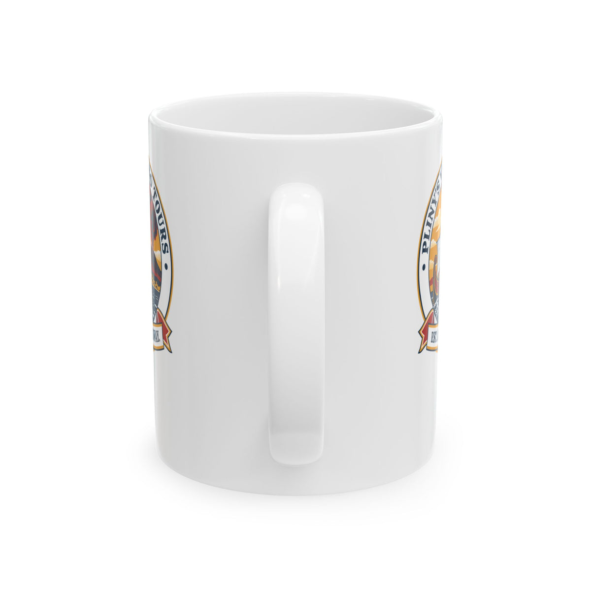 Pliny's Volcano Tours Ceramic Mug, (11oz, 15oz)
