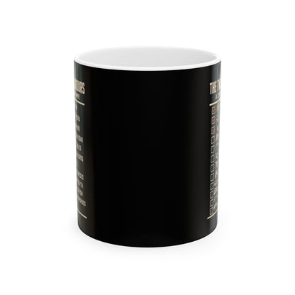 12 Labors Back Print Ceramic Mug, (11oz, 15oz)