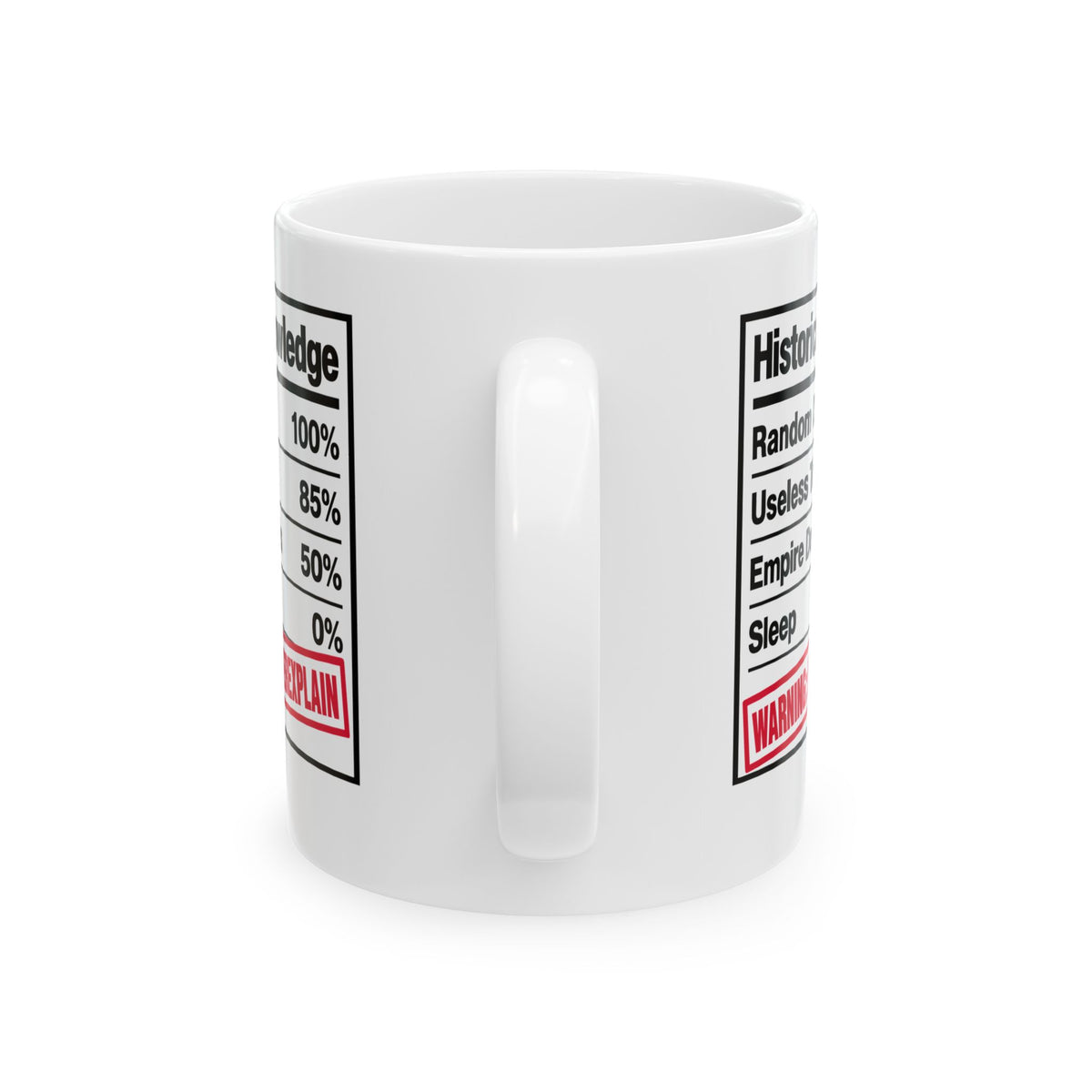 Historical Knowledge Facts Ceramic Mug, (11oz, 15oz)