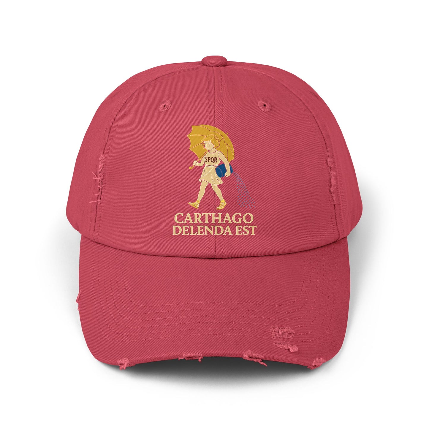 Carthago Delenda Est Morton's Salt Girl Unisex Distressed Cap