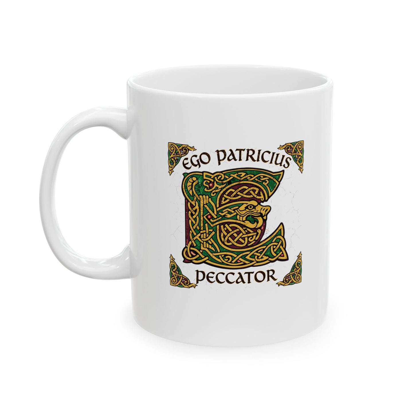 Saint Patrick Peccator Sinner Ceramic Mug, (11oz, 15oz)