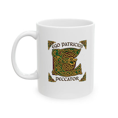 Saint Patrick Peccator Sinner Ceramic Mug, (11oz, 15oz)