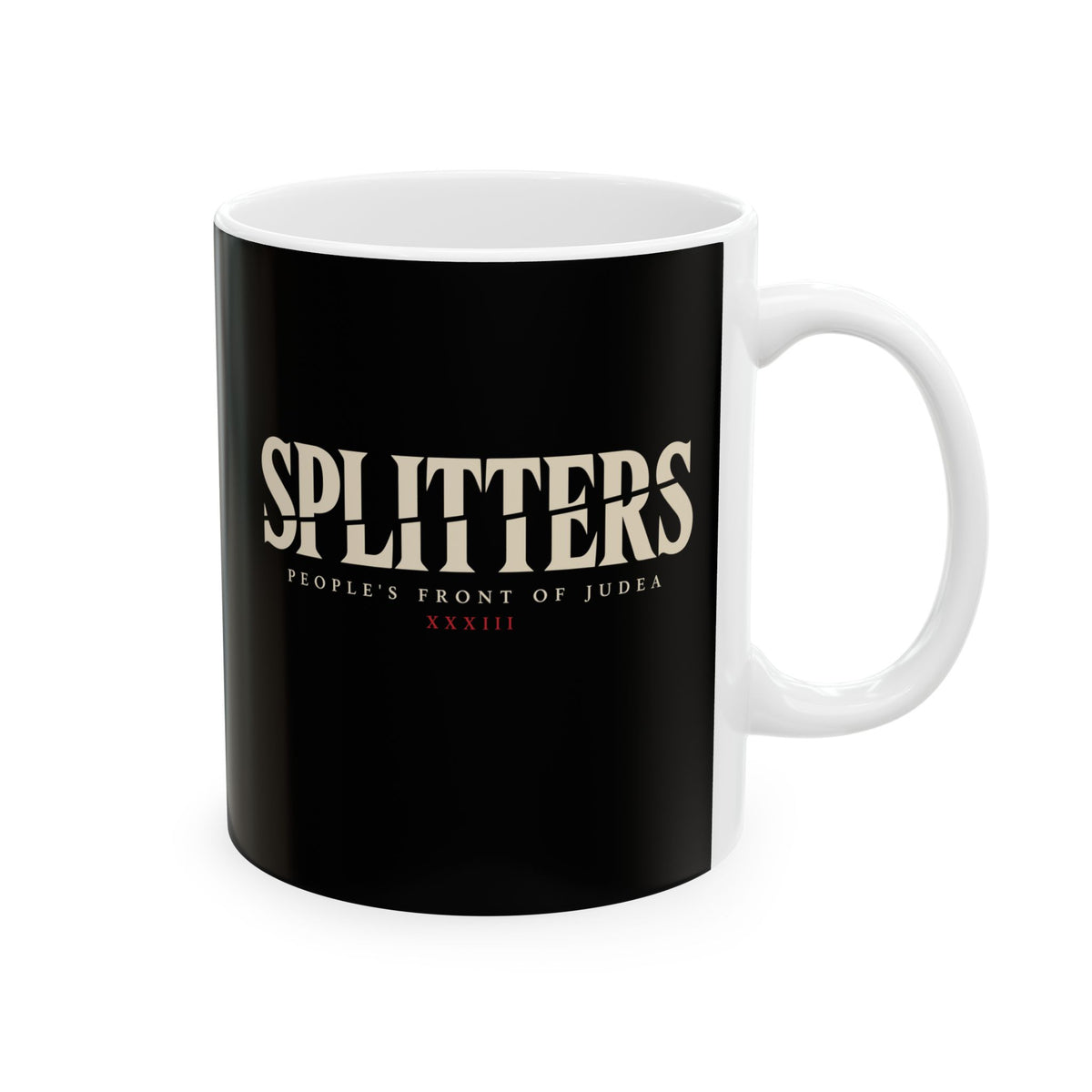 Splitters Fractured Inscription Ceramic Mug, (11oz, 15oz)