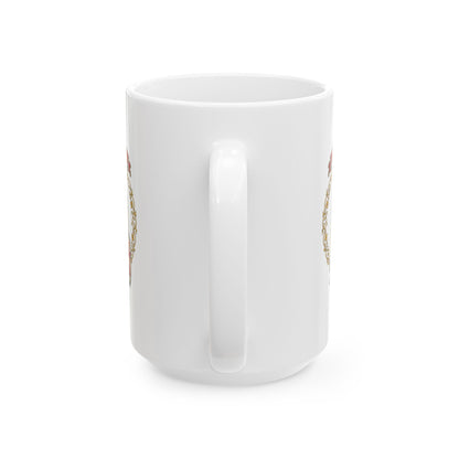 Knight Templar Filigree Ceramic Mug, (11oz, 15oz)
