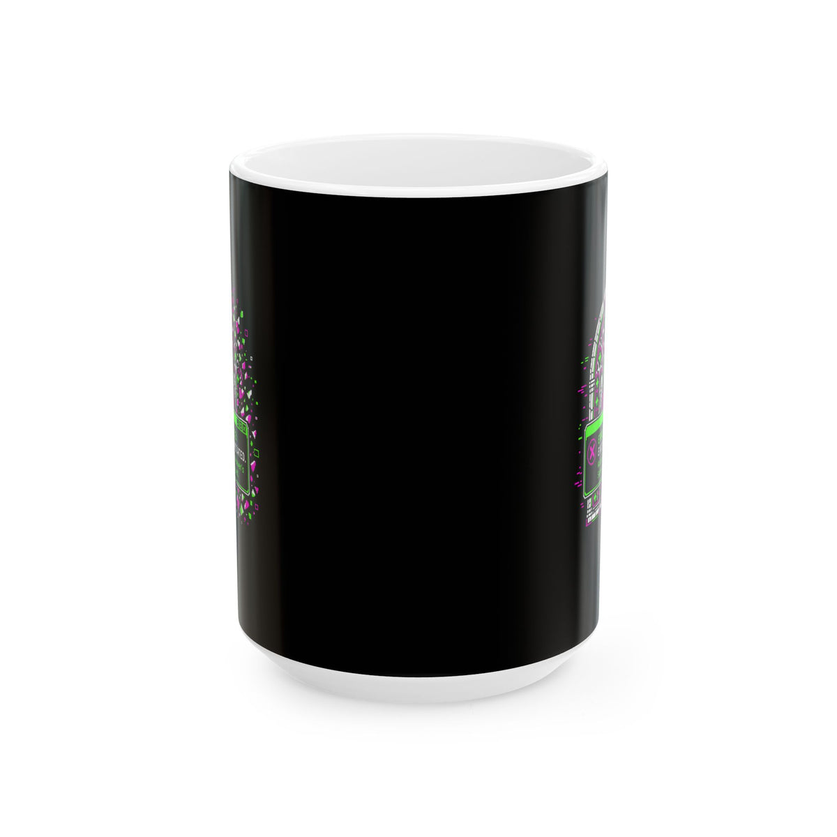 Excommunication 8 Bit Error Ceramic Mug, (11oz, 15oz)