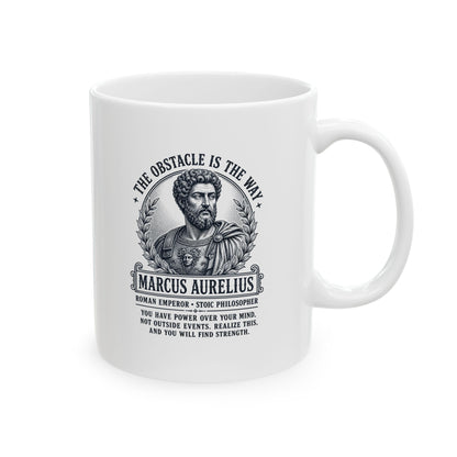 Aurelius Obstacle is the Way Ceramic Mug, (11oz, 15oz)