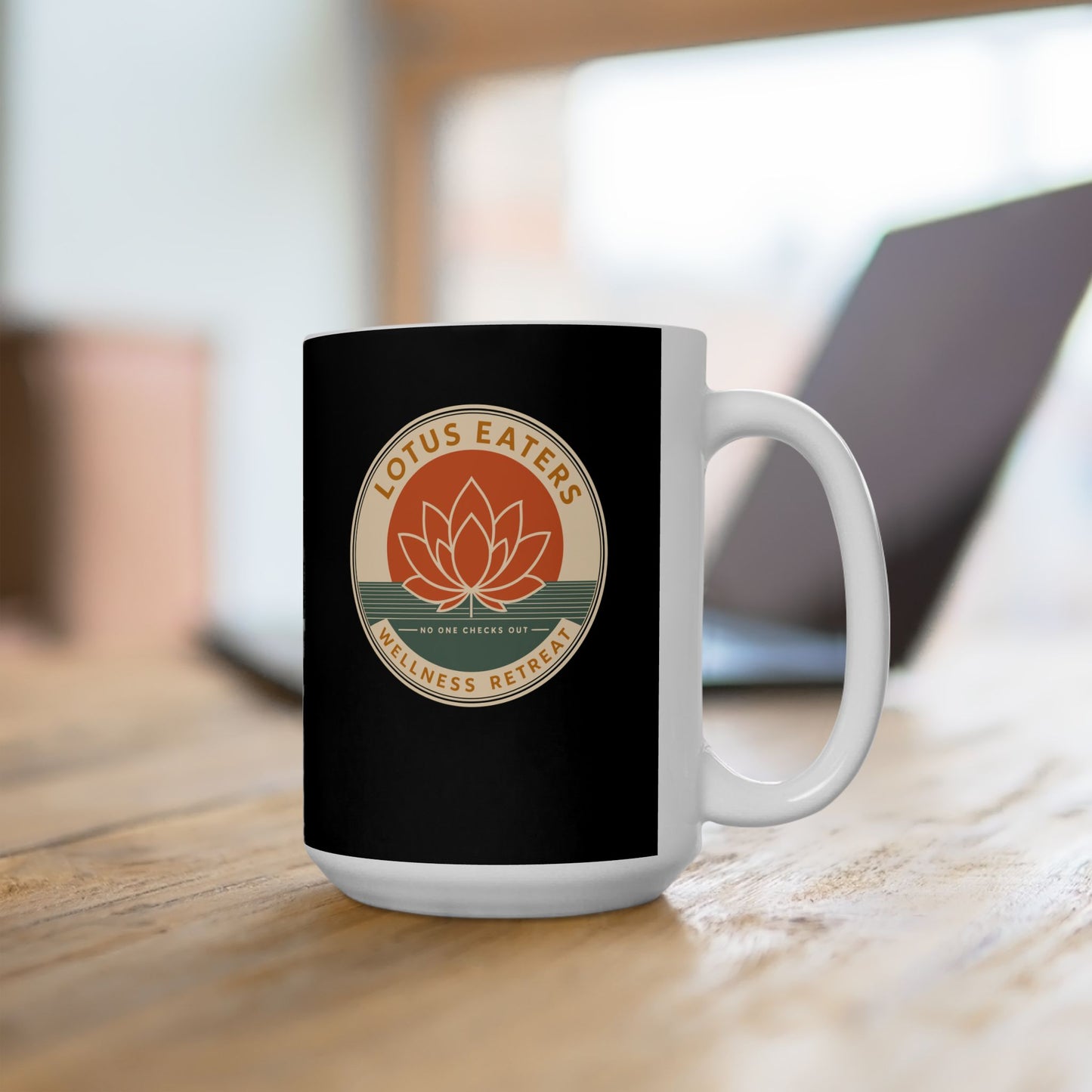 Lotus Eaters Wellness Retreat Ceramic Mug, (11oz, 15oz)
