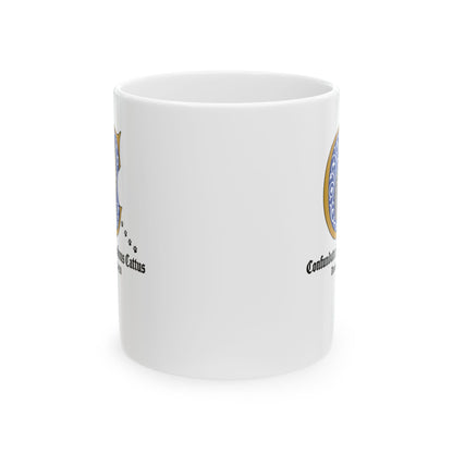 Confundatur Pessimus Cattus Deventer 1420 Ceramic Mug, (11oz, 15oz)