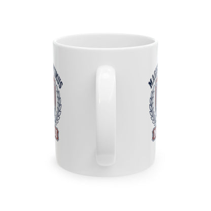 Magister Optimus Mundi Owl Ceramic Mug, (11oz, 15oz)