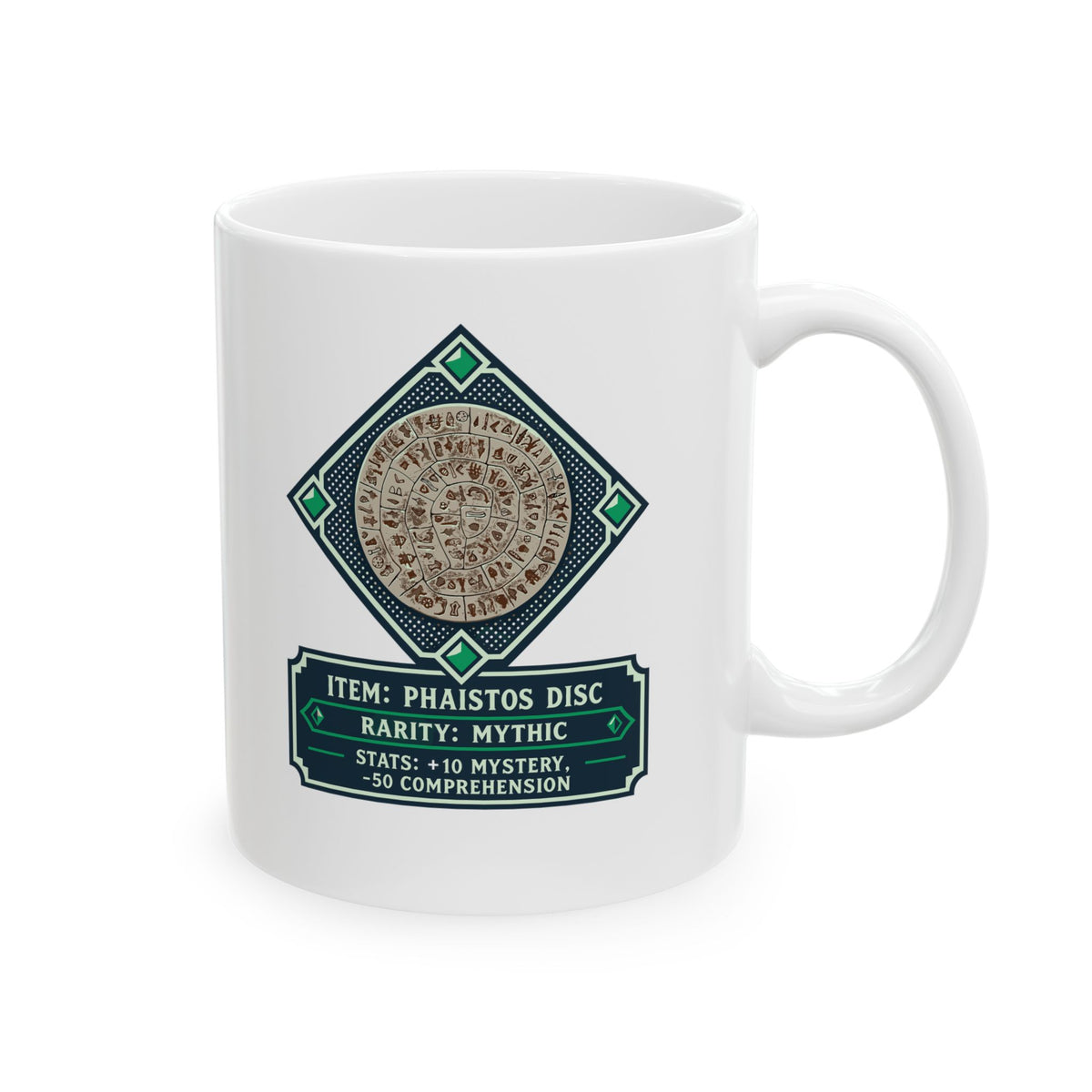 Phaistos Disc Ceramic Mug, (11oz, 15oz)