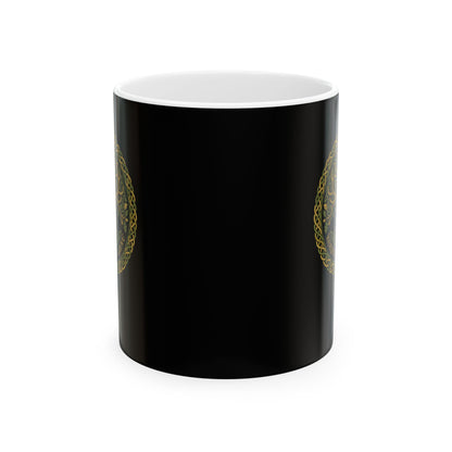 Druid Oak Deer Ceramic Mug, (11oz, 15oz)