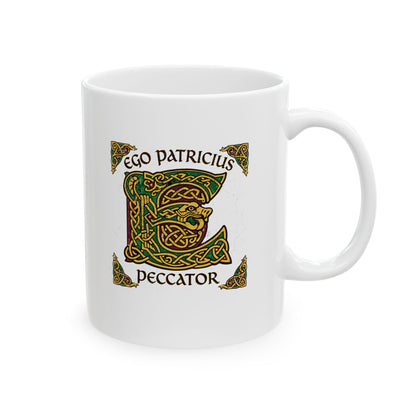 Saint Patrick Peccator Sinner Ceramic Mug, (11oz, 15oz)