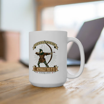 Size of the Bow Agincourt Ceramic Mug, (11oz, 15oz)