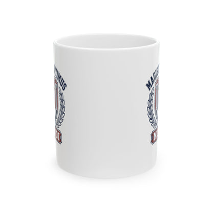 Magister Optimus Mundi Owl Ceramic Mug, (11oz, 15oz)