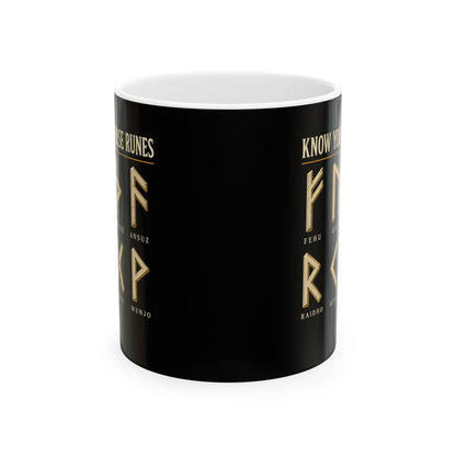 Know Your Norse Runes Ceramic Mug, (11oz, 15oz)