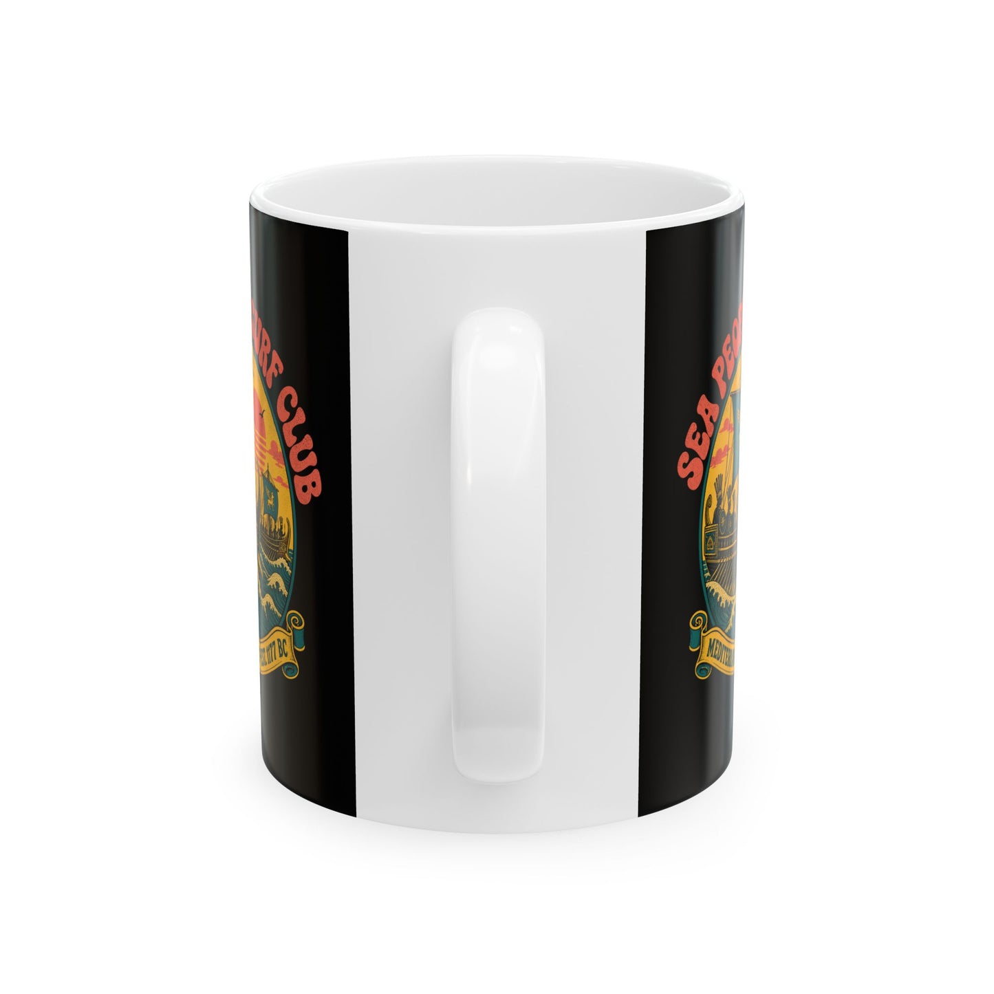 Sea People's Surf Club Ceramic Mug, (11oz, 15oz)