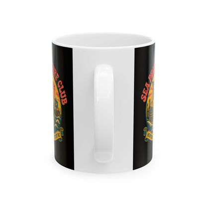 Sea People's Surf Club Ceramic Mug, (11oz, 15oz)
