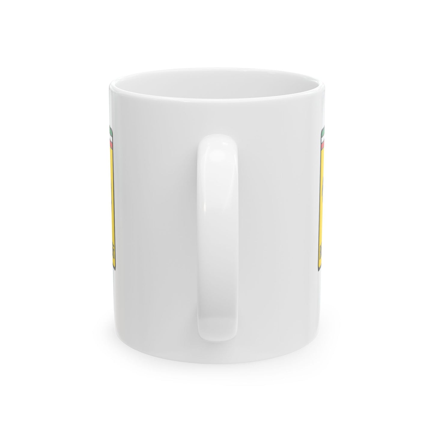 Bucephalus Race Car Logo Ceramic Mug, (11oz, 15oz)