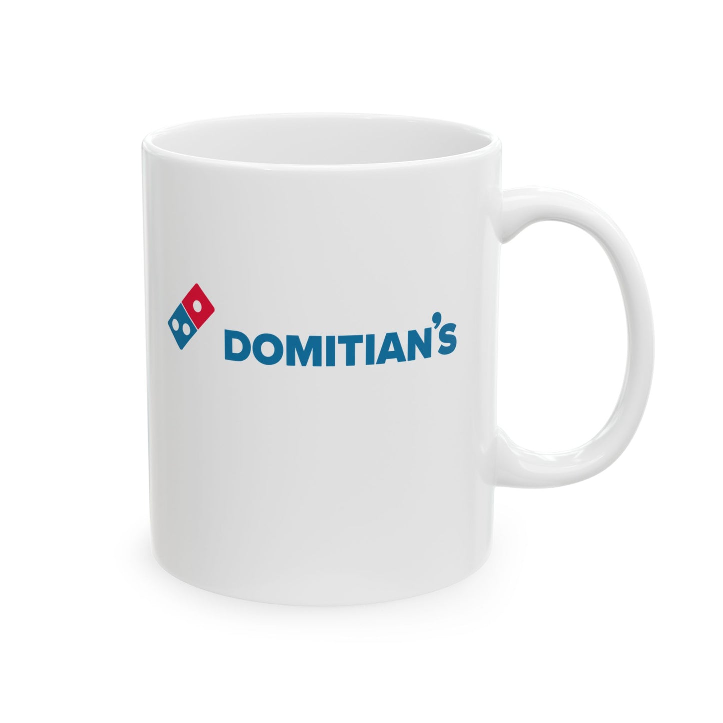 Domitian's Pizza Logo Ceramic Mug, (11oz, 15oz)