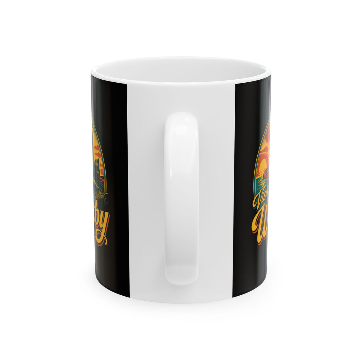 Visit Whitby Abbey Ceramic Mug, (11oz, 15oz)