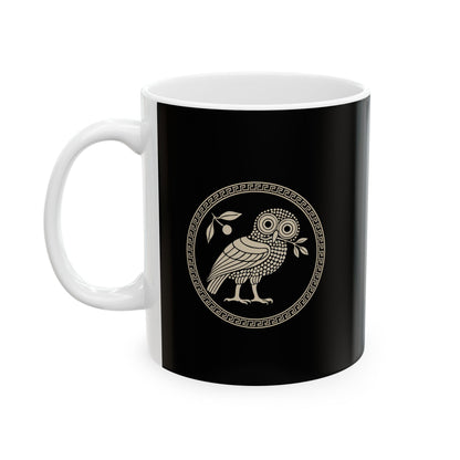 Ancient Athens Owl Ceramic Mug, (11oz, 15oz)
