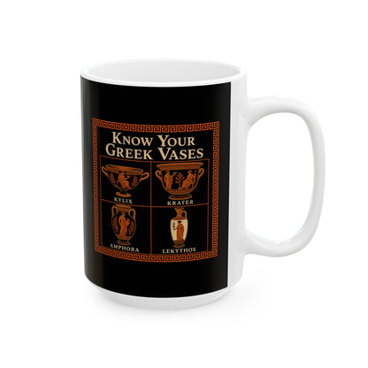 Know Your Greek Vases Red Figure Chart Ceramic Mug, (11oz, 15oz)
