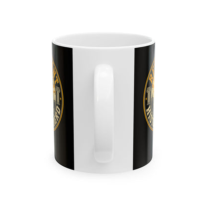 Resident History Nerd Badge Style Ceramic Mug, (11oz, 15oz)