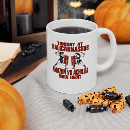 Amazon vs Achillia Main Event Ceramic Mug, (11oz, 15oz)
