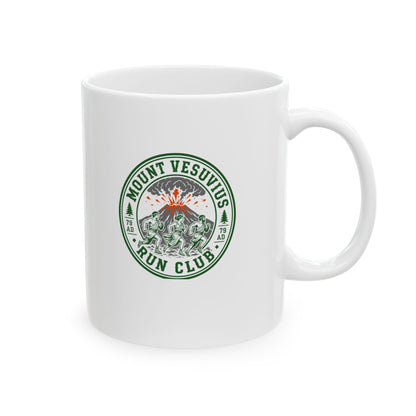 Mount Vesuvius Run Club Pompeii Ceramic Mug, (11oz, 15oz)