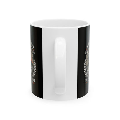 Pliny the Elder Volcano Quote Ceramic Mug, (11oz, 15oz)