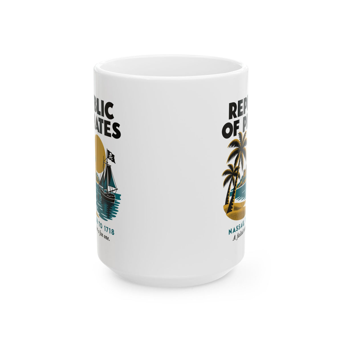 Republic of Pirates Nassau Ceramic Mug, (11oz, 15oz)