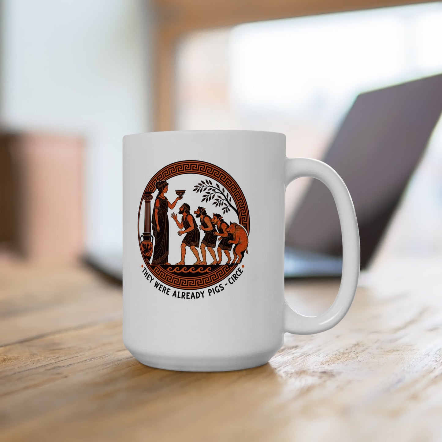 They Were Already Pigs Circe Ceramic Mug, (11oz, 15oz)