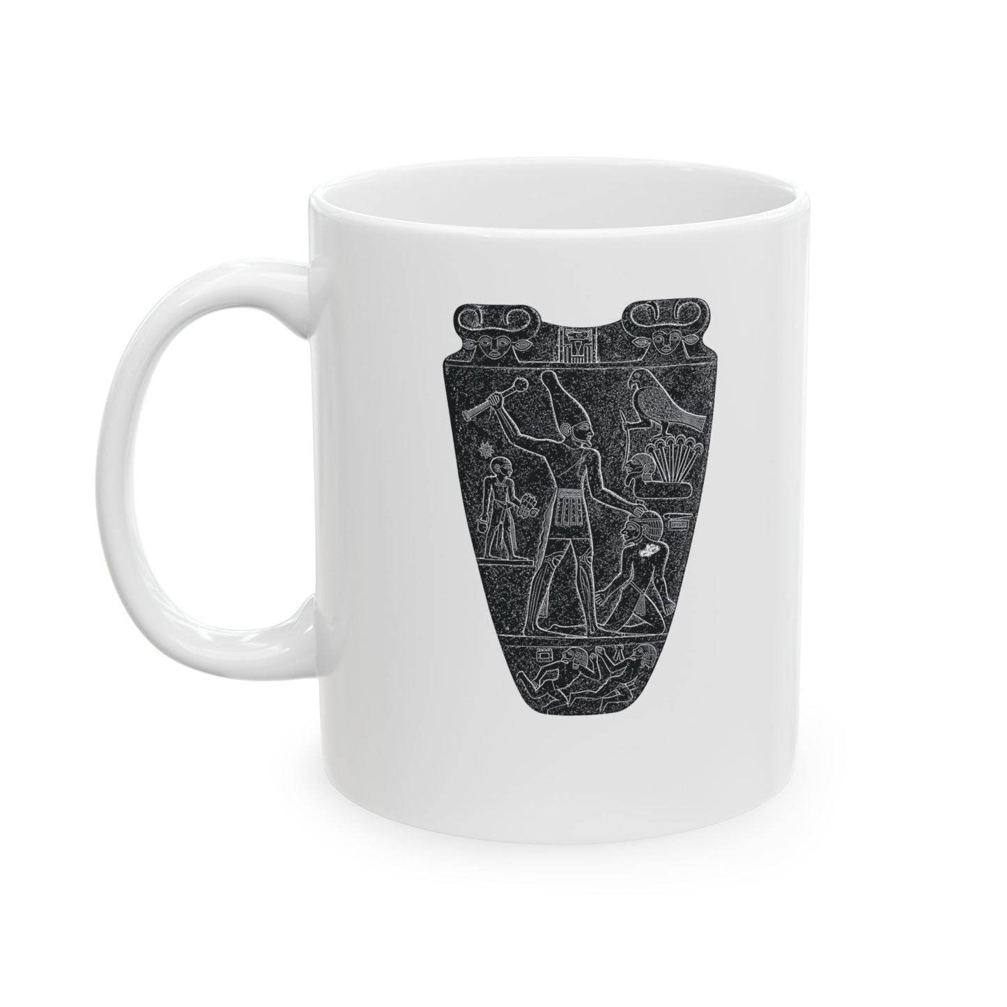 Egyptian Narmer Palette Ceramic Mug, (11oz, 15oz)