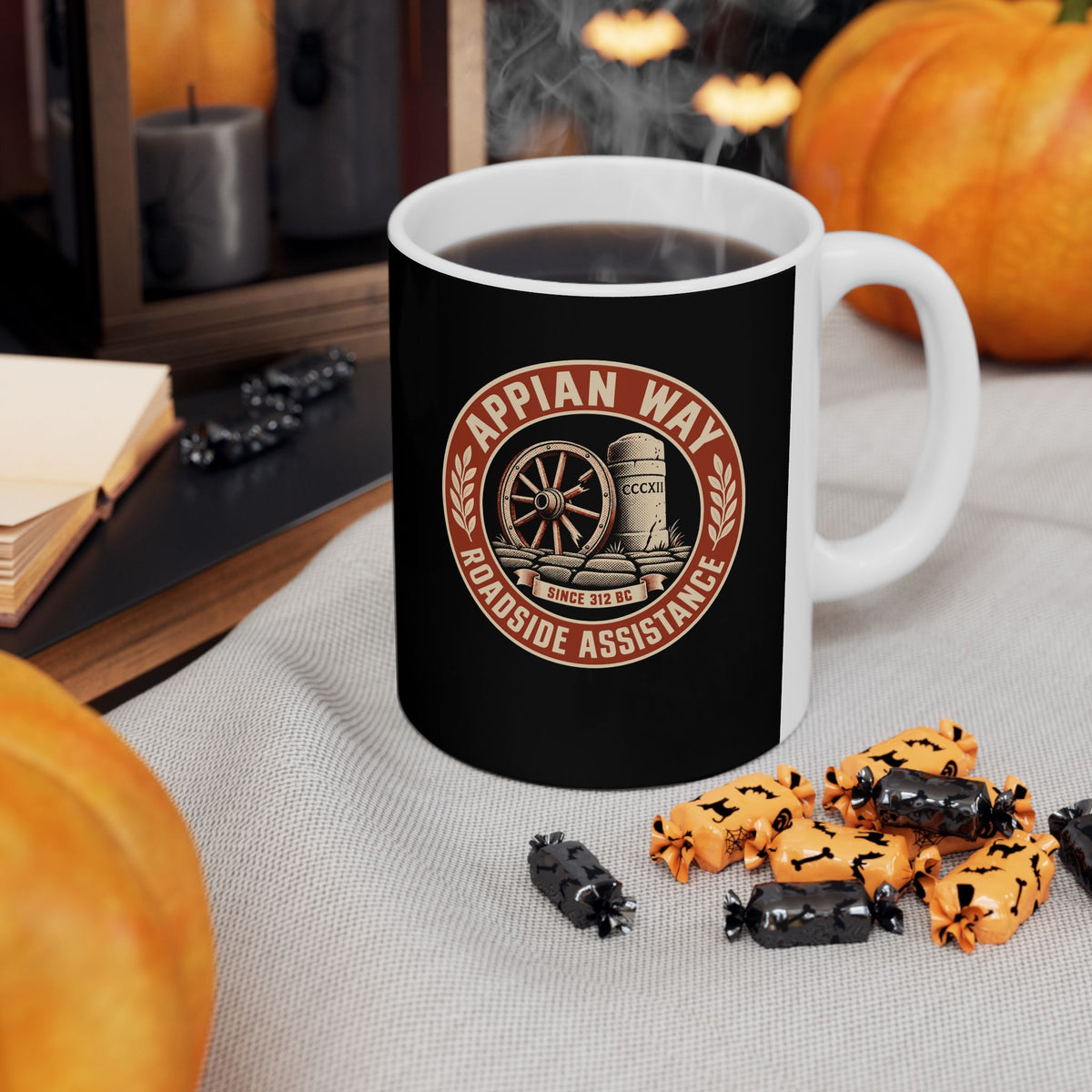 Appian Way Roadside Assistance Ceramic Mug, (11oz, 15oz)