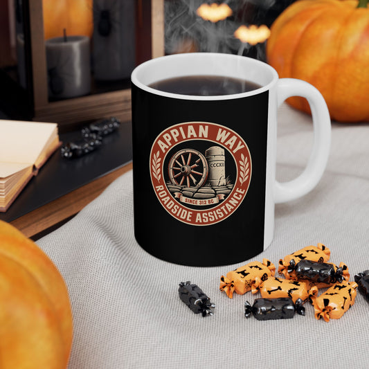 Appian Way Roadside Assistance Ceramic Mug, (11oz, 15oz)