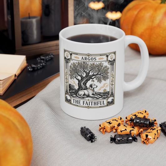 Faithful Argos Tarot Style Ceramic Mug, (11oz, 15oz)