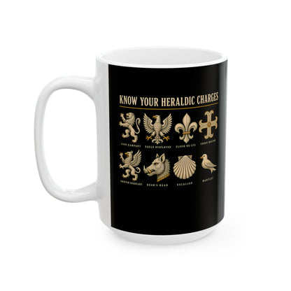 Know Your Heraldic Charges Ceramic Mug, (11oz, 15oz)