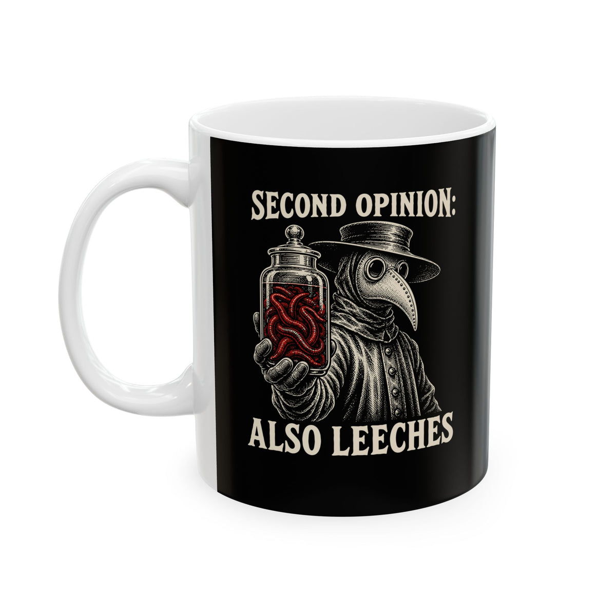 Plague Second Opinion Leeches Ceramic Mug, (11oz, 15oz)