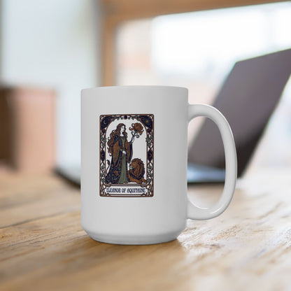 Eleanor of Aquitaine Art Nouveau Ceramic Mug, (11oz, 15oz)