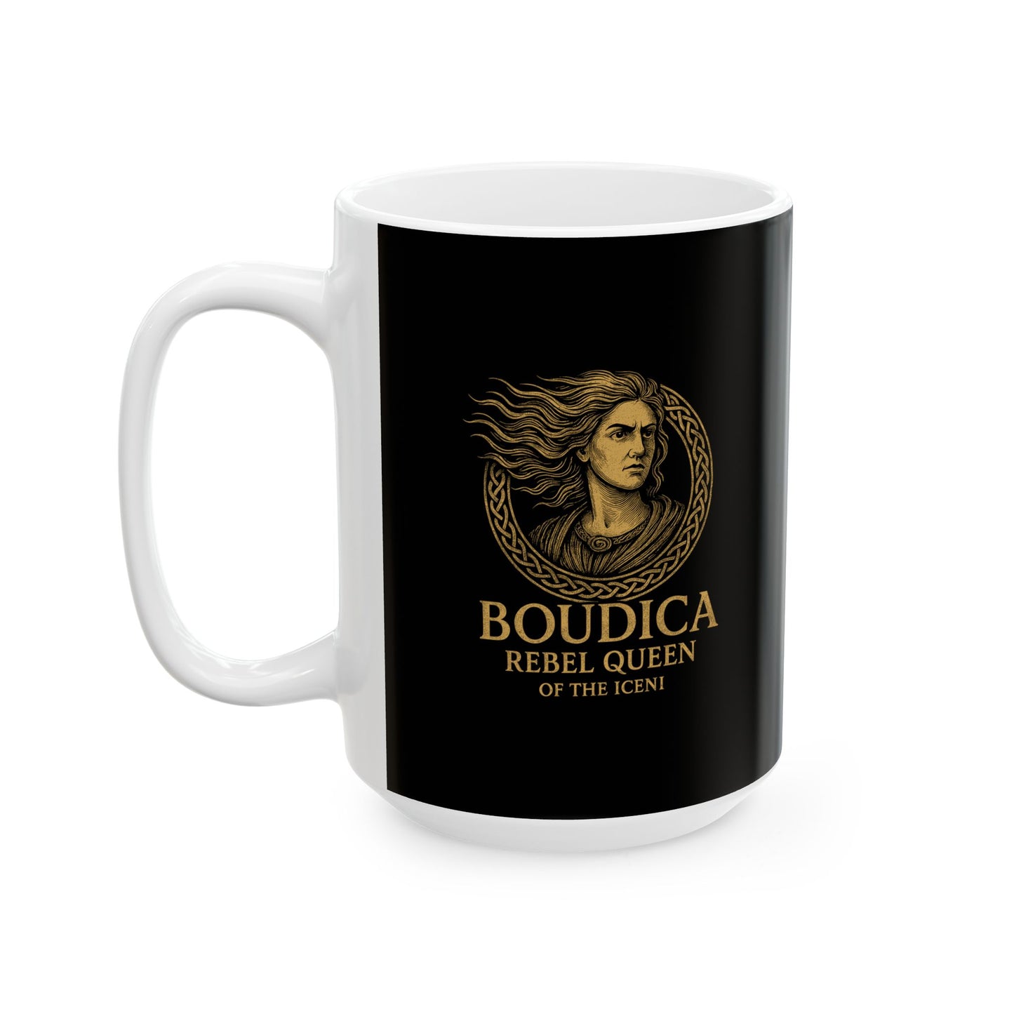 Boudica Rebel Queen of the Iceni Ceramic Mug, (11oz, 15oz)